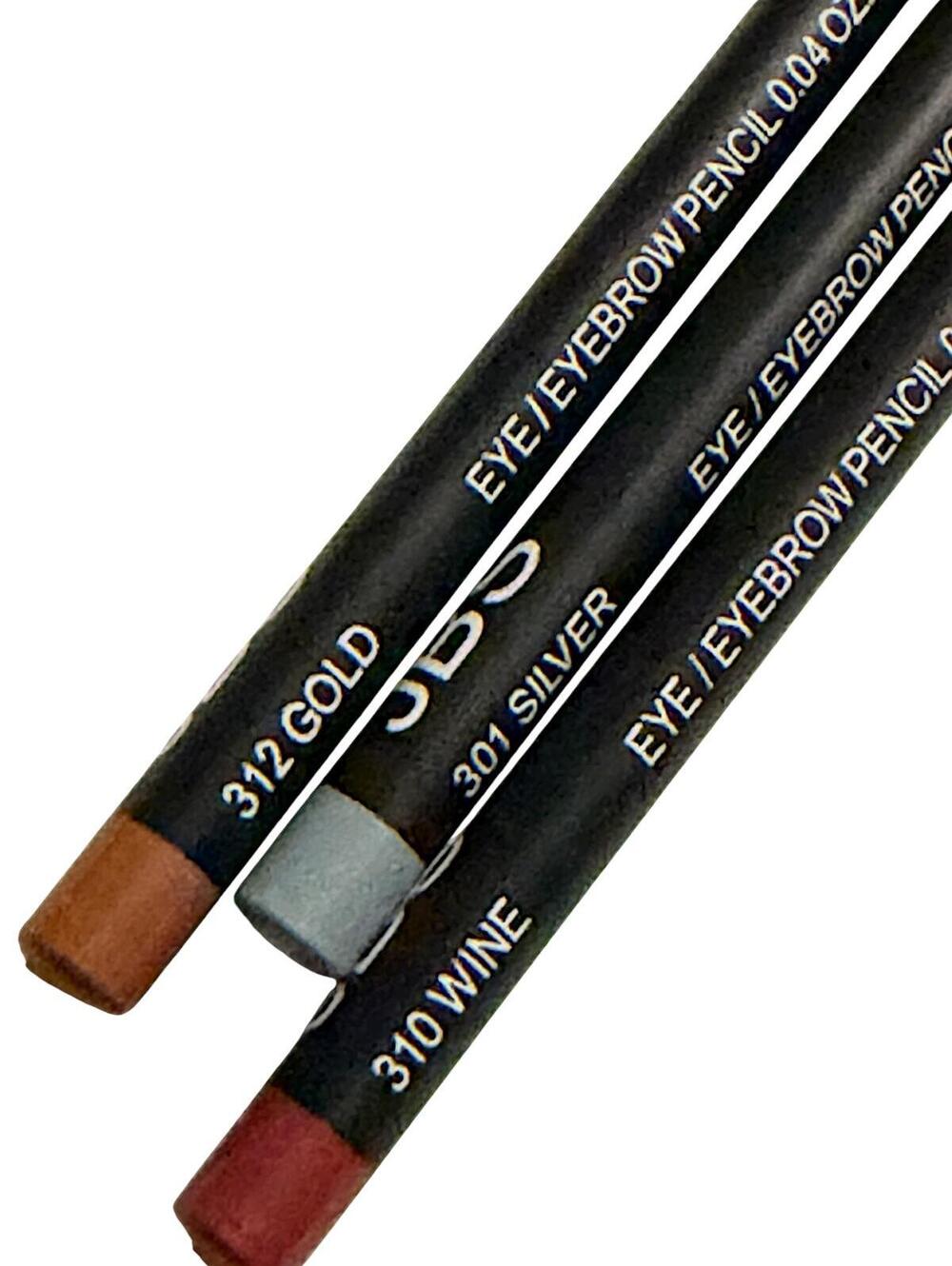 JBS Eye/Eyebrow Pencil Set - Brown, Silver, Burgundy - Picture 5 of 5